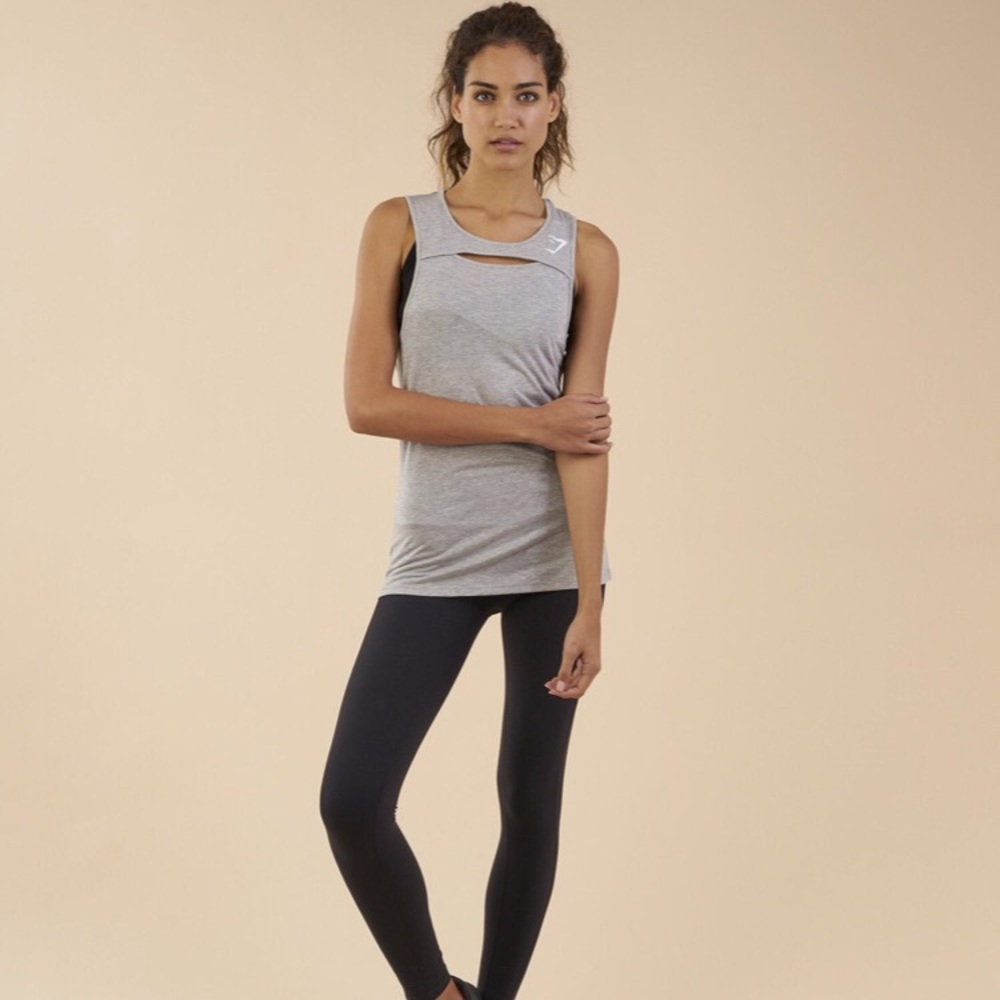 Black Gymshark Burnout Vest